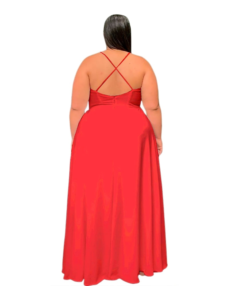 Vestido de Longo Perfect Coral