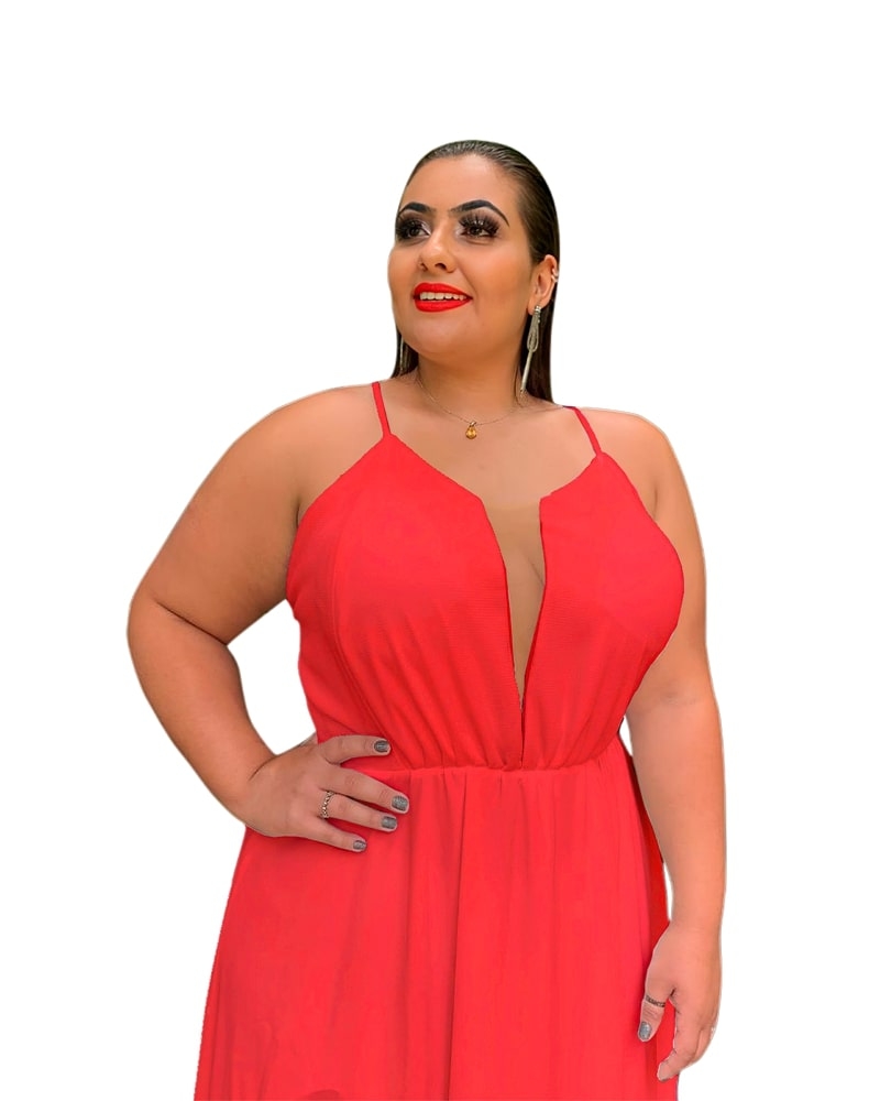 Vestido de Longo Perfect Coral