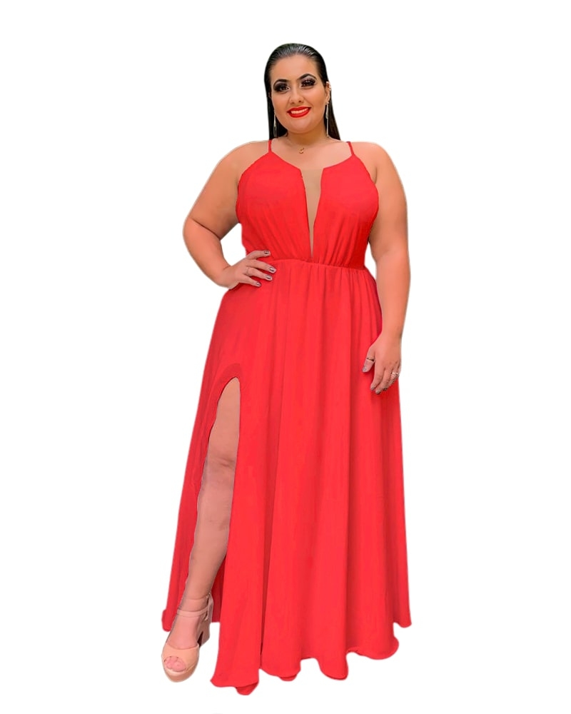 Vestido de Longo Perfect Coral