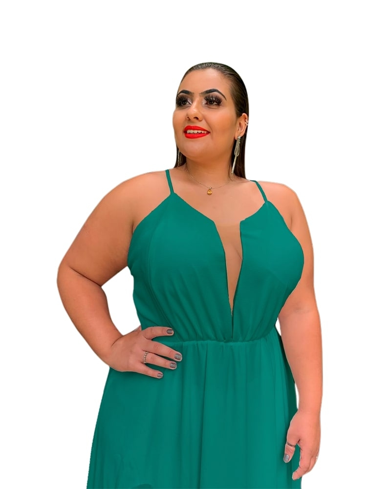 Vestido de Longo Perfect Verde Jade