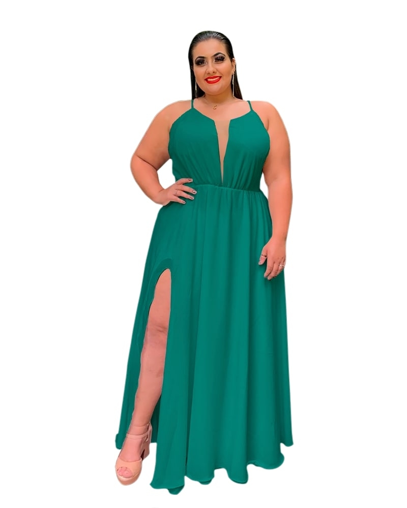 Vestido de Longo Perfect Verde Jade