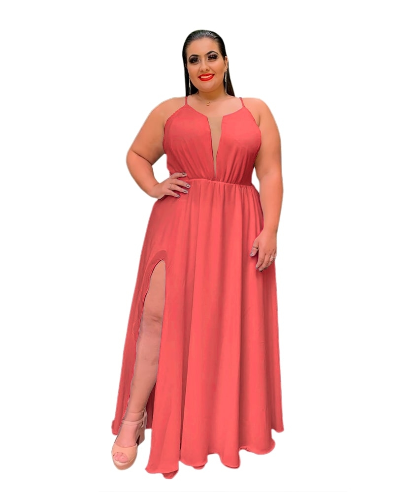 Vestido  Longo Perfect Rosa Envelhecido