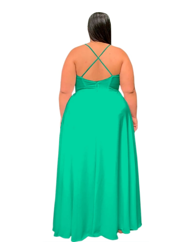 Vestido  Longo Perfect Verde Agua