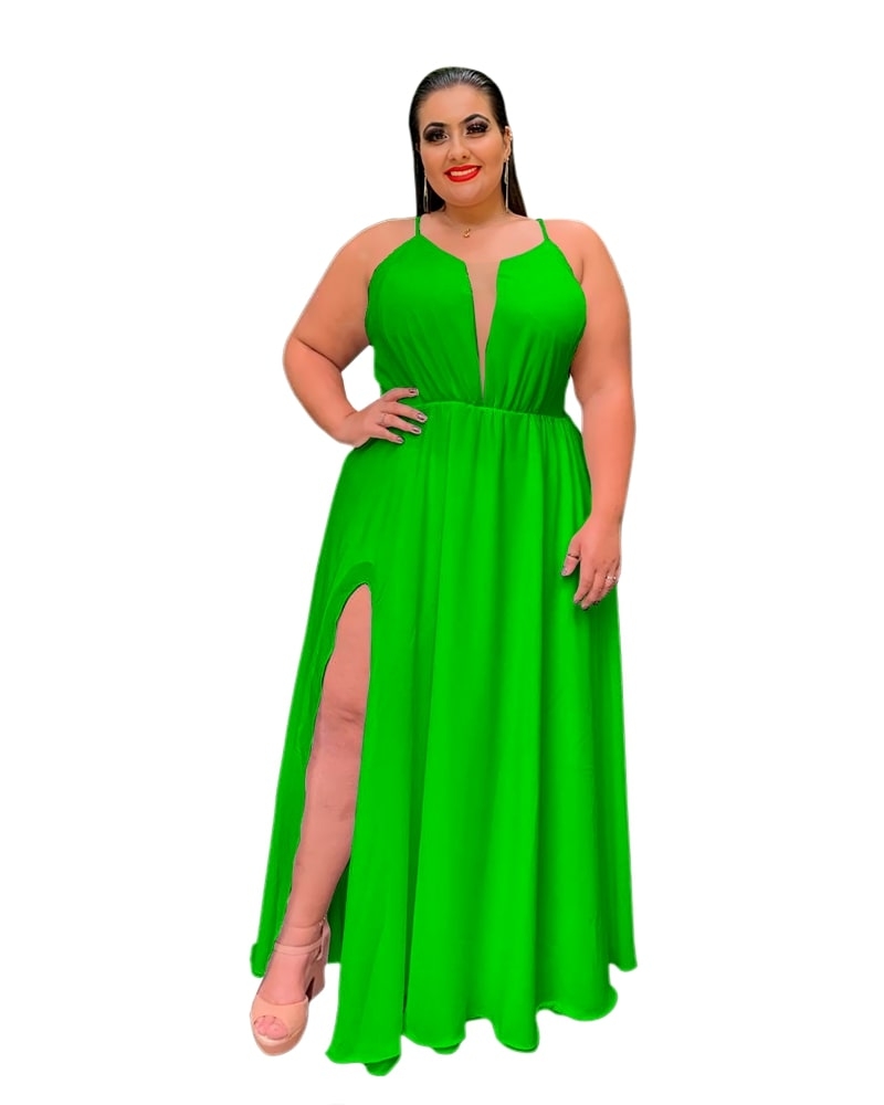 Vestido Longo Perfect Verde Limão