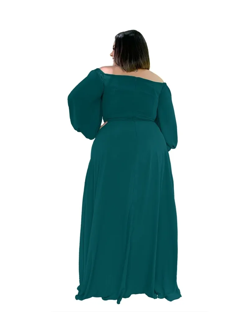 Vestido Madrinha de Casamento Verde Esmeralda Lux